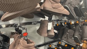 Ladies Shoes Stock Footage 8K