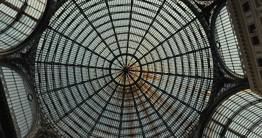Radiant dome of Galleria Umberto, Naples