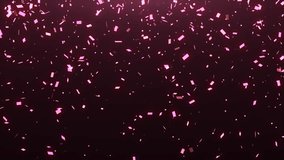 Luxury rose gold background. Pink confetti flowing on crimson gradient background surrounded by soft light. Rose golden confetti particles flowing to the ground. Party, even, holiday and celebration.  - Powered by Shutterstock - Get 15% off with code: PIKWIZARD15