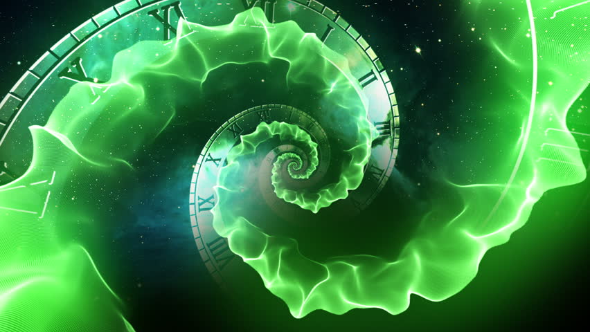 Time Travel Vortex Spiral Tunnel | Portal to Multiple Dimensions | 4th Dimension | Space-Time Continuum Visual Effect | Animated Motion Background Green 03 Royalty-Free Stock Footage #34091023