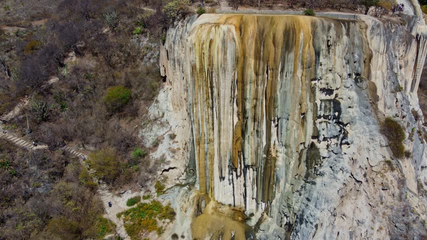Hierve el Agua, thermal spring in the Central Valleys of Oaxaca, Mexico