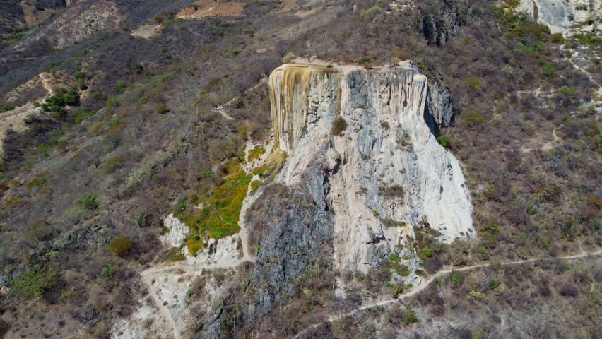 Hierve el Agua, thermal spring in the Central Valleys of Oaxaca, Mexico