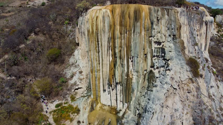 Hierve el Agua, thermal spring in the Central Valleys of Oaxaca, Mexico