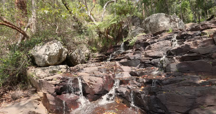 Scenic views of Cameron falls in Tamborine National Park in Queensland, Australia