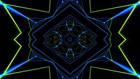 abstract color motion kaleidoscope background video graphics