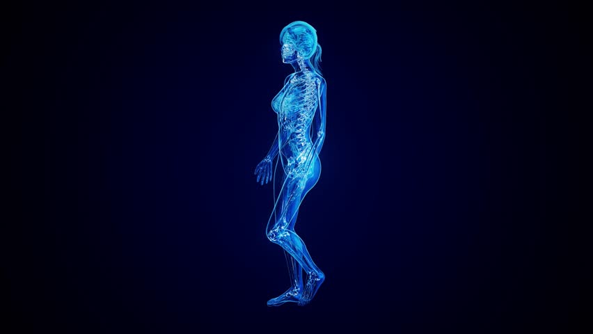 4K abstract animation of plantar fascitis