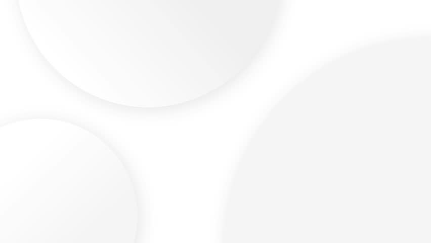Silver circle slow motion graphic background. Minimalist geometric circle animation. Looping background.