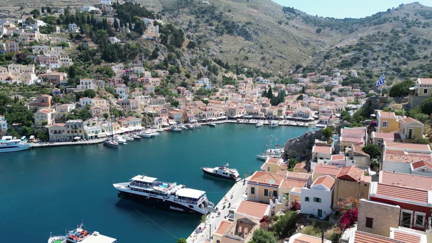 beautiful island of simi in greece