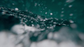 Ocean Waves During Storm. Harsh strong stormy waves make foam in open water of Pacific Ocean. Bad windy dangerous weather with grey cloudy sky. Extreme conditions for swimming. Powerful nature concept - Powered by Shutterstock - Get 15% off with code: PIKWIZARD15