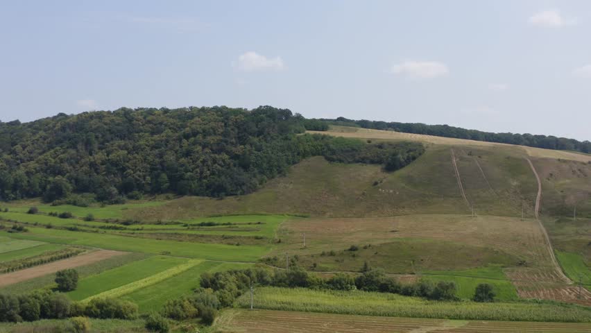 landscape in the countryside Bucovina Romania