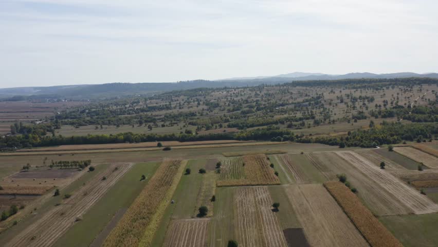 landscape in the countryside Bucovina Romania