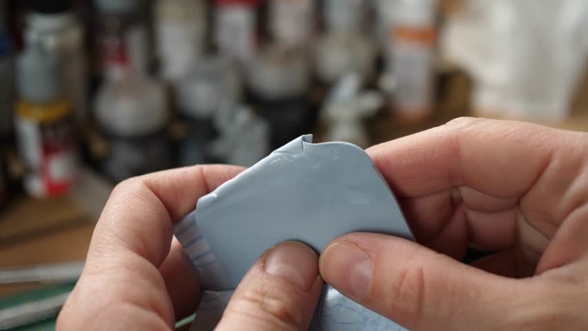 blu tack reusable adhesive putty, painting minis, miniatures for rpg game