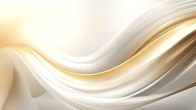 Golden luxury motion loop animated painting wave swirls of fluid liquid multicolor background video 