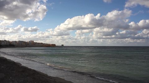 View of the Trapani sea, Italy