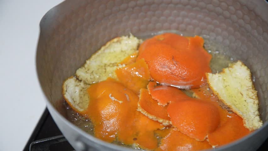 How to boil orange peel
