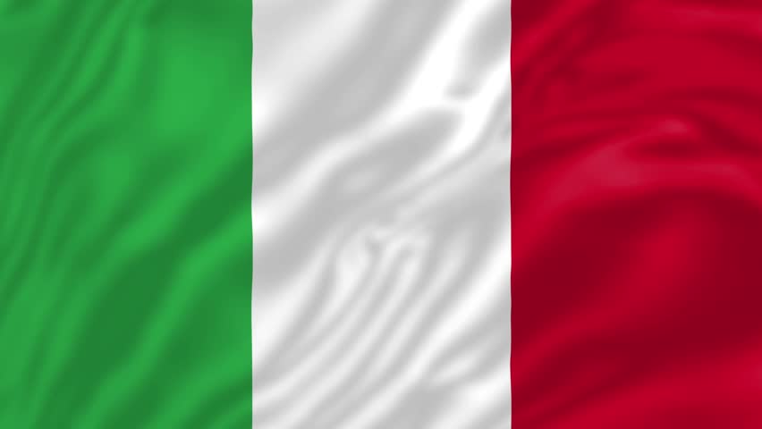 Italy flag, 4K video, Closeup, Silky, smooth, The national flag, beautiful clothing, waving in the wind.  Official colors and Proportion Correctly flag seamless loop animation.  Royalty-Free Stock Footage #3409956149