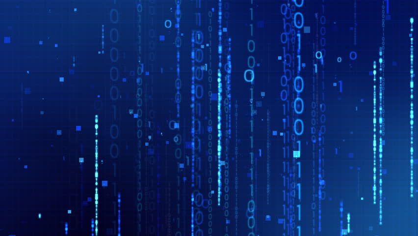 Cyberspace future technology digital network binary matrix digital bits 0 1 code rain grid dot line background. Abstract particle business corporate concept. - Powered by Shutterstock - Get 15% off with code: PIKWIZARD15