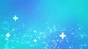 Abstract healthcare medical geometry float science and research for presentation background concept. Biology technology with innovation medicine animation copy space. - Powered by Shutterstock - Get 15% off with code: PIKWIZARD15