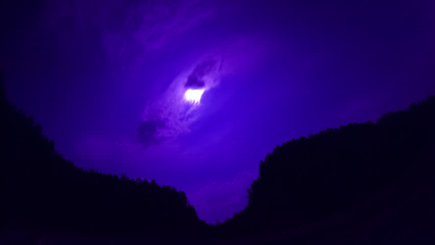 Peak Starry Sky and Moonlit Night