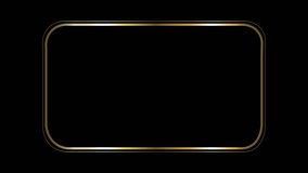 Animated Metal Gold Ornamental Frame Template for Islamic and Traditional Concept Designs. - Powered by Shutterstock - Get 15% off with code: PIKWIZARD15