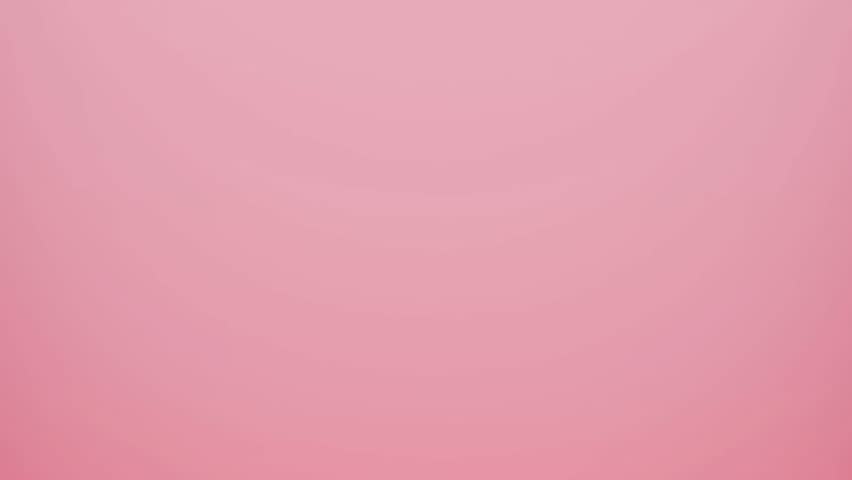 happy Valentine's Day, pink background with falling hearts, 4k animated backdrop Royalty-Free Stock Footage #3410384845