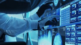 Team of astronauts in a space suits aboard the orbital station. A crew of cosmonauts piloting the spaceship in space. Galactic travel and science. - Powered by Shutterstock - Get 15% off with code: PIKWIZARD15