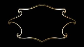 Animated Metal Gold Ornamental Frame Template for Islamic and Traditional Concept Designs. - Powered by Shutterstock - Get 15% off with code: PIKWIZARD15