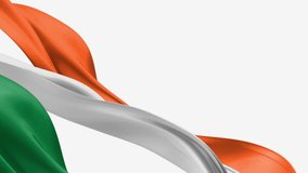 Happy Republic Day Greeting Card and Wish. Republic Day of India Background with Text. Indian Republic Day with Indian Flag and Ashoka Chakra - 4k Motion Graphics Video