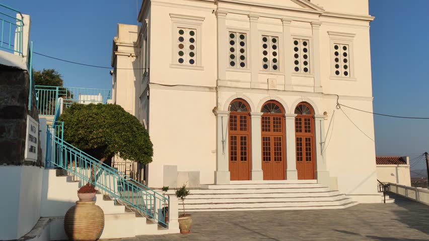 Agios Nikolaos church in Tripiti village, Milos island, Greece