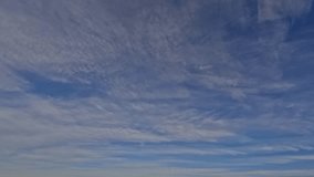 sky timelapse with pretty clouds, natural background - loop video