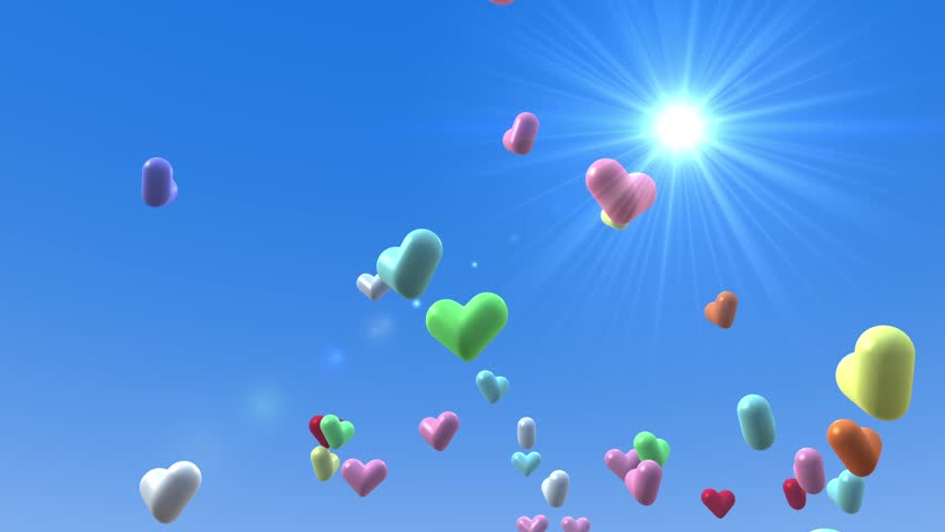 Colorful Heart Shaped Balloons