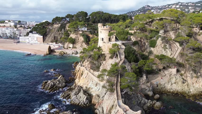 Lloret del mar spain nature mediterranean ocean blue water sunny winter day