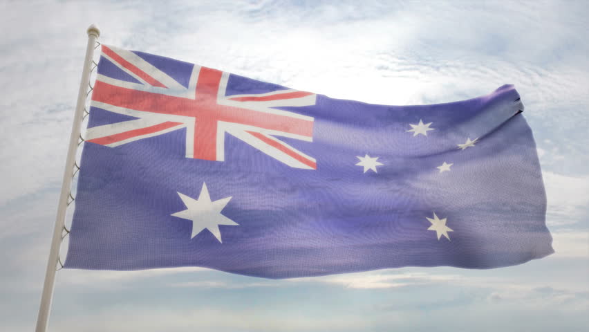 Australian flag - HD loop 