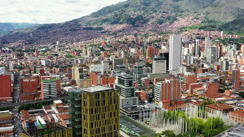 The beautiful architecture in Medellín city in Antioquia, Colombia.