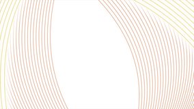 White and orange minimal abstract background with wavy linear pattern. Seamless looping motion design. Video animation Ultra HD 4K 3840x2160