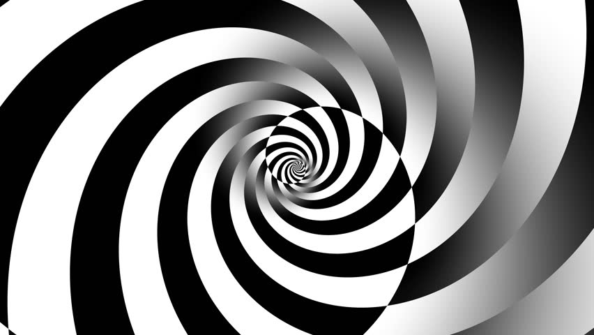 Endless Spinning Futuristic Spiral Of Silver Color On Black Background,  Seamless Loop. Abstract Hypnotic Helix Rotating Endlessly, Monochrome.  Stock Photo, Picture and Royalty Free Image. Image 136199552.