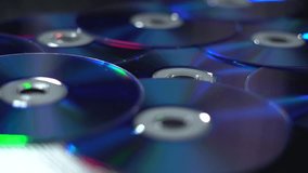 DVD-CDs. CDs of different colors