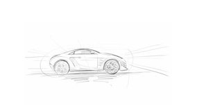 Designing a Brandless Electric Sports Car: A Timelapse from Sketch to 3D Animation