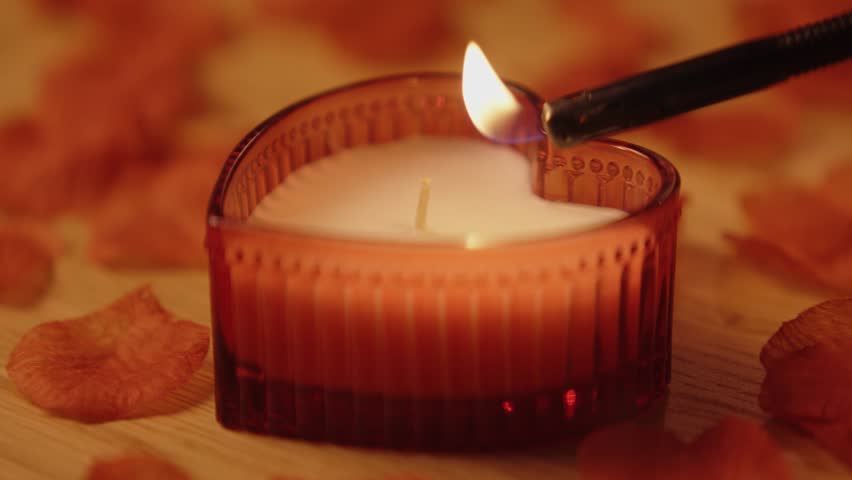 Heart-shaped Candles, Suitable For Scene Atmosphere Layout