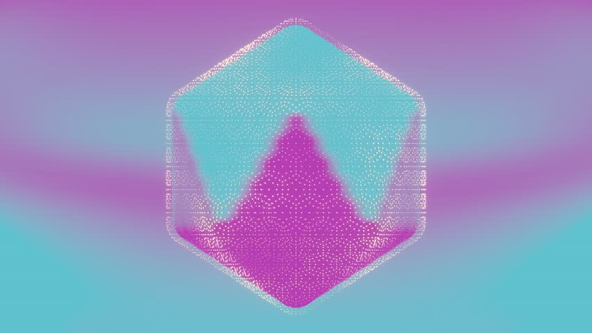 The cube, with its holographic texture, appears to float and rotate, showcasing its various faces in a captivating dance of light and color - Powered by Shutterstock - Get 15% off with code: PIKWIZARD15