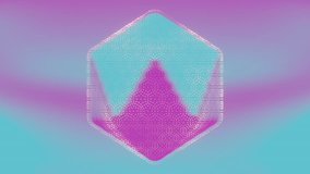 The cube, with its holographic texture, appears to float and rotate, showcasing its various faces in a captivating dance of light and color - Powered by Shutterstock - Get 15% off with code: PIKWIZARD15