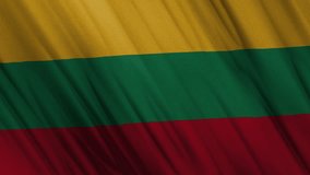 Lithuania Waving Flag. National 3d Lithuania Flag Waving. Lithuania Flag 4k Resolution Background. Lithuania Flag Closeup