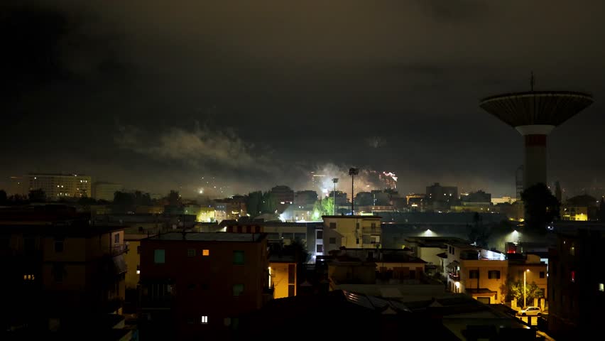 Latina Italy 31 12 2023: View of the city on New Year