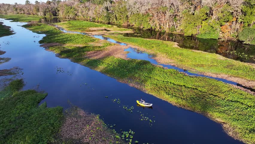 Kayaking along the Wekiva River near Wilson's Landing in Sanford, Florida