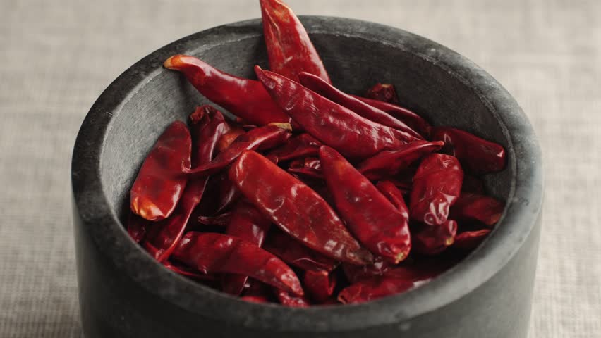 Red dry chili pepper texture background. Mexican Dry chili for make a cayenne or preserve food to keep for a long time.