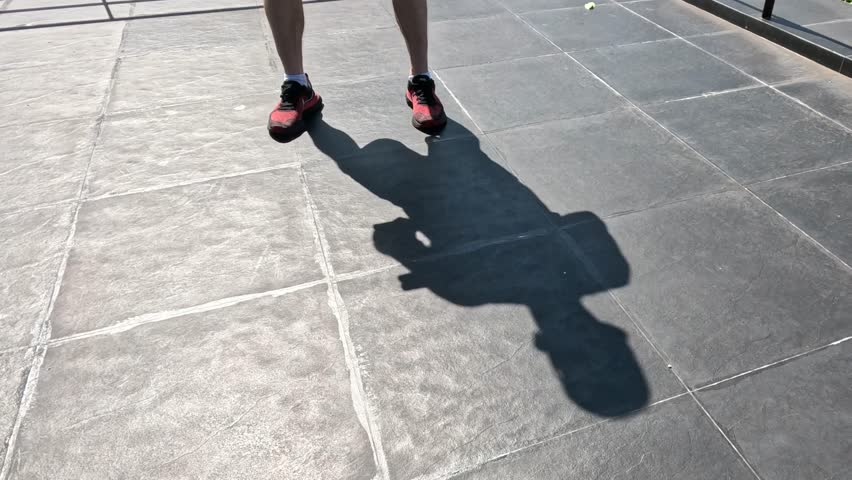 Sequence of a person's playful shadow workout. Royalty-Free Stock Footage #3412556319