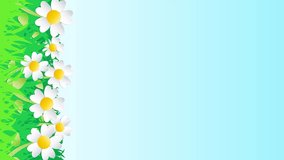 Animated background spring,  daisy flowers on the lawn. Springtime. Vertical video
 - Powered by Shutterstock - Get 15% off with code: PIKWIZARD15