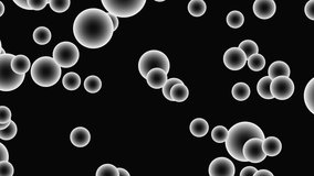 Bubbles white abstract  up loop Background