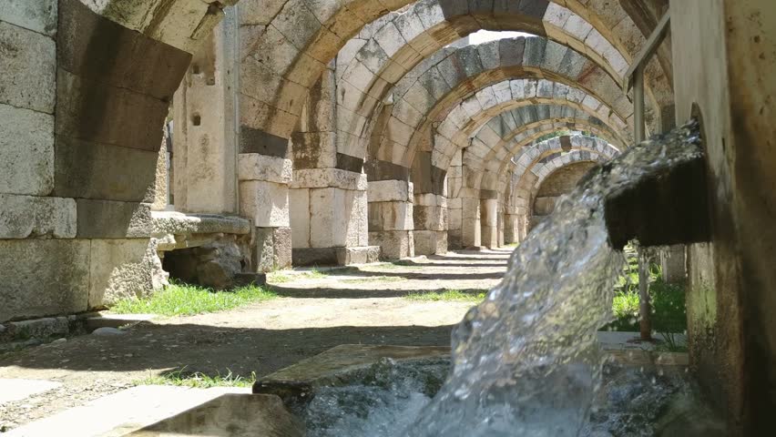 Fountain At The Ancient Agora Of Smyrna (Izmir), Izmir, Turkey