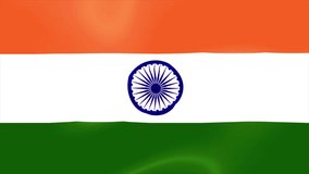 India's Pride: A Dynamic Journey through Tricolor Waves, Dive into the heart of India with this captivating stock video. Witness the Indian tricolor flag in all its glory, enhanced with dynamic.